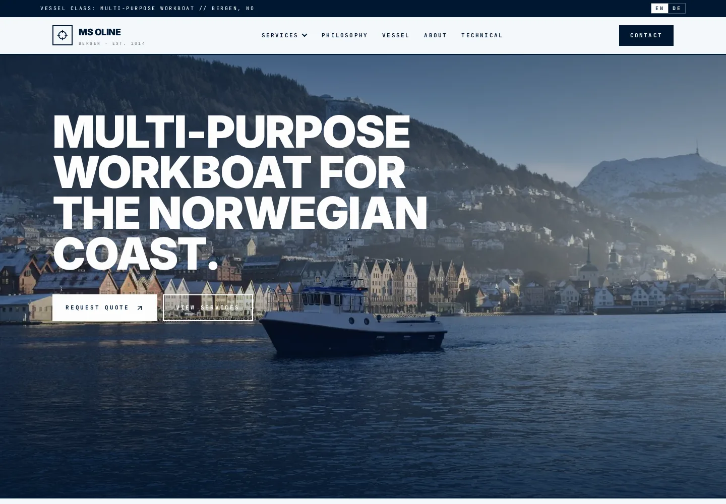 Forsiden til MS Oline